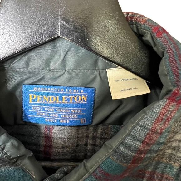 VTG Pendleton Wool Button Down USA Mens Large - Picture 3 of 5